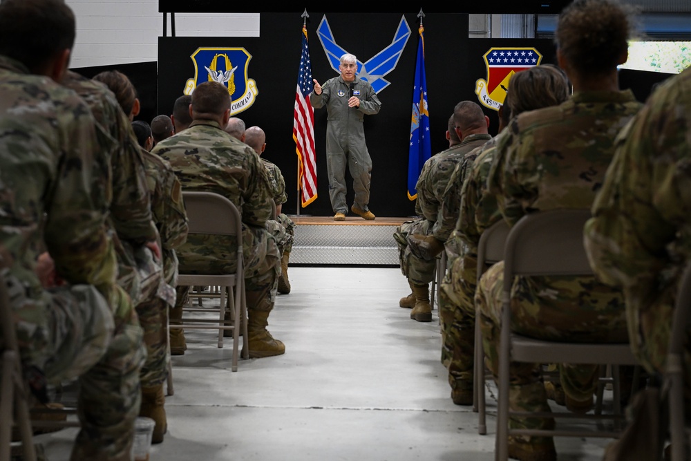 445 AW Commander hosts Commander's Call