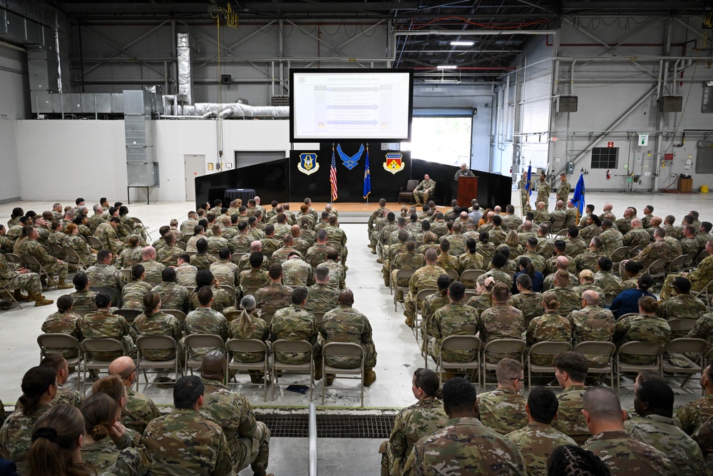 445 AW Commander hosts Commander's Call