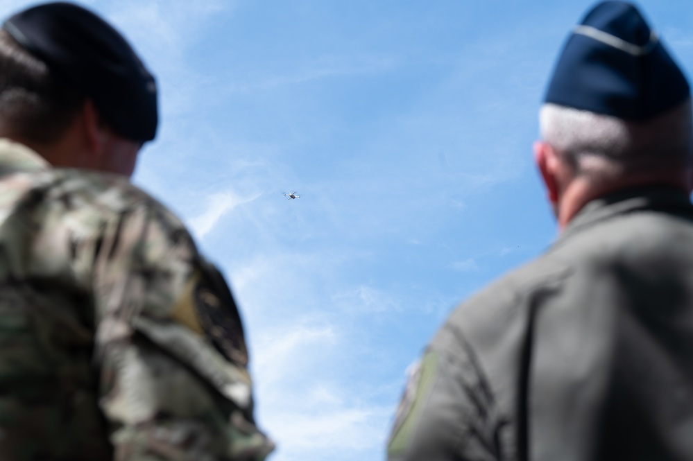 18th AF leaders visit Scott’s host wing, emphasize future-focused readiness