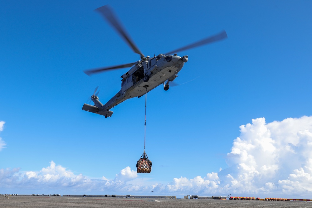 USS Iwo Jima Conducts Vertical Replenshment USS Iwo Jima Conducts Vertical Replenshment