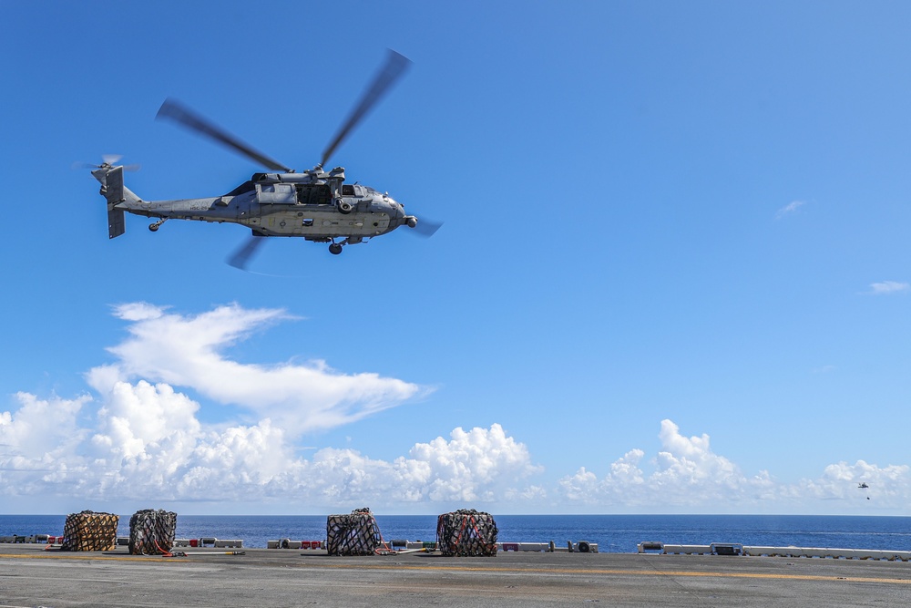 USS Iwo Jima Conducts Vertical Replenshment USS Iwo Jima Conducts Vertical Replenshment
