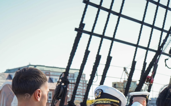 USS Constitution Hosts Swearing-In Ceremony