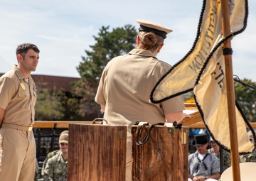 USS Constitution Hosts Chief Petty Officer Pinning Ceremony