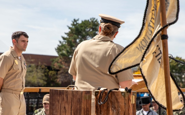 USS Constitution Hosts Chief Petty Officer Pinning Ceremony