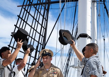 USS Constitution Hosts Pinning Ceremony