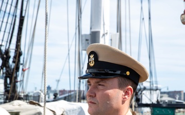 USS Constitution Hosts Pinning Ceremony