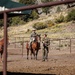 Services members put boots to stirrups during Horsemanship and Animal Packers Course 2-25 