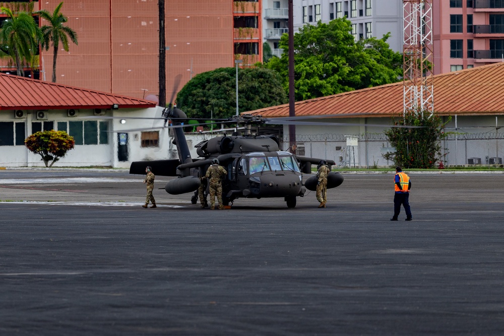 JTF-B Helicopters Arrive to Support Jungle Training in Panama