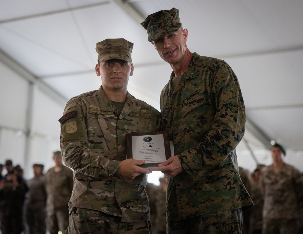 UNITAS 2025: US Marines and Partner Nations Participate in the Closing Ceremony Gift Exchange