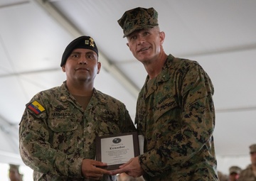 UNITAS 2025: US Marines and Partner Nations Participate in the Closing Ceremony Gift Exchange