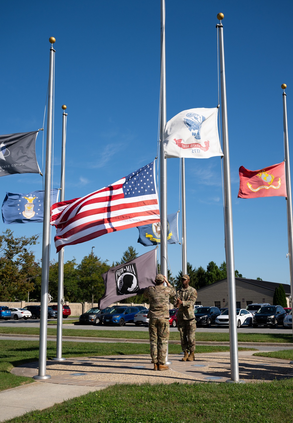 AFMAO Airmen Practice Flag Detail Training