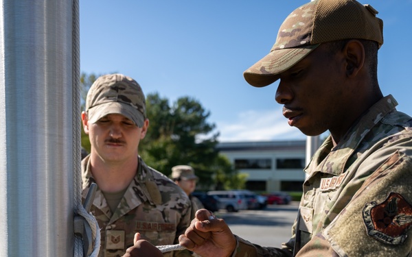 AFMAO Airmen Practice Flag Detail Training