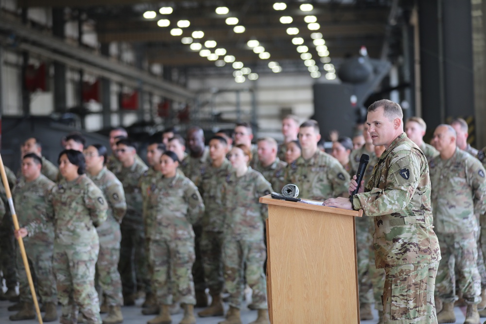 Bravo Company, 1-114th Aviation Security &amp; Support Battalion Mobilization Ceremony