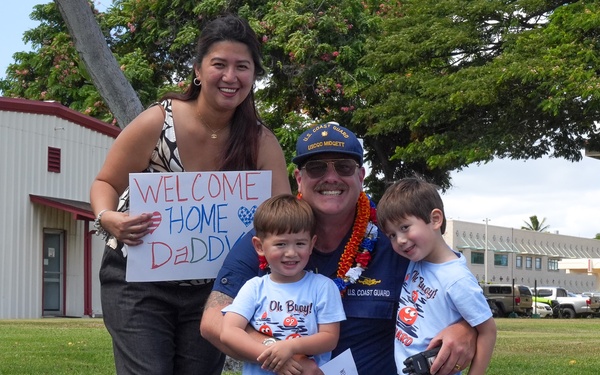 Coast Guard Cutter Midgett returns to Hawaii following 79-day counterdrug patrol, $156M worth of cocaine seized