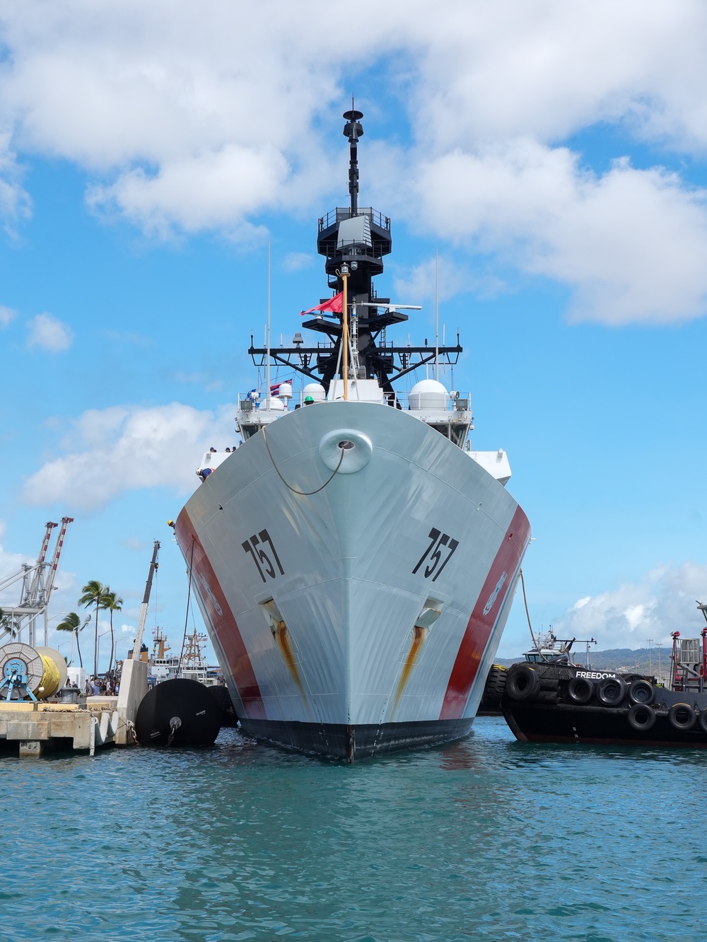 Coast Guard Cutter Midgett returns to Hawaii following 79-day counterdrug patrol, $156M worth of cocaine seized