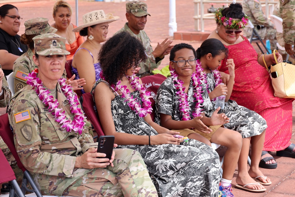 Sergeant Major Phillip R. Tally assumed responsibility of Public Health Command-Pacific, September 4, 2025