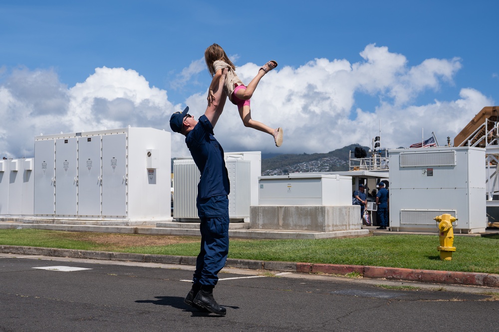 Coast Guard Cutter Midgett returns to Hawaii following 79-day counterdrug patrol, $156M worth of cocaine seized