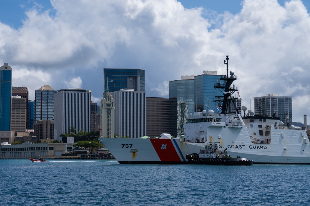 Coast Guard Cutter Midgett returns to Hawaii following 79-day counterdrug patrol, $156M worth of cocaine seized