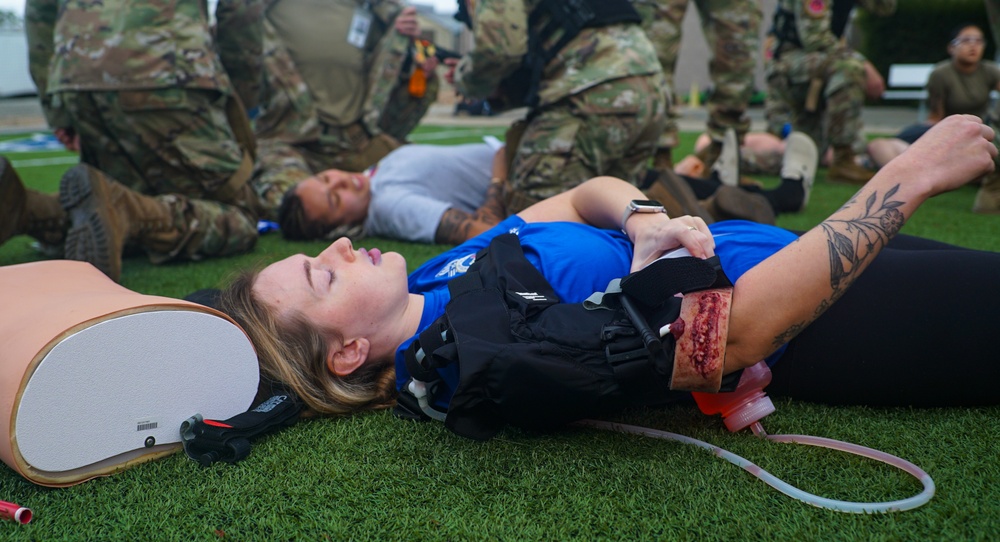 Clinicians train in Tactical Combat Casualty Care