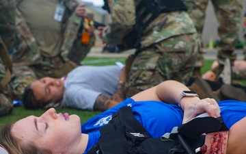 Clinicians train in Tactical Combat Casualty Care