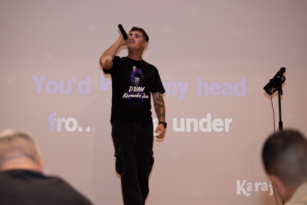 MCCS Okinawa hosts Karaoke night to kick off Domestic Violence Awareness Month 2025