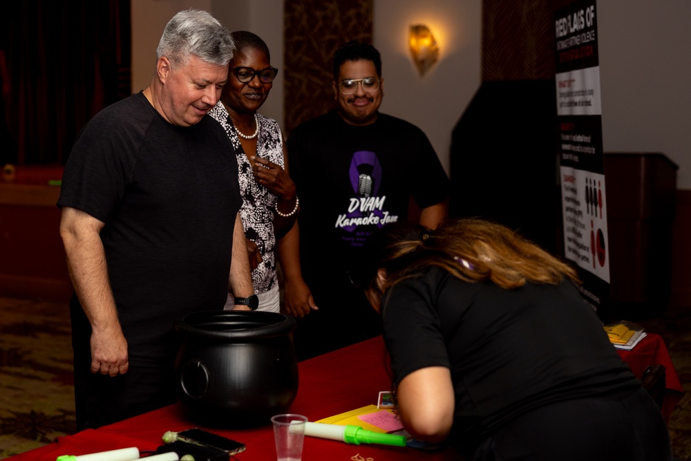 MCCS Okinawa hosts Karaoke night to kick off Domestic Violence Awareness Month 2025