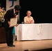 Ichiro Umehara accepts city-level award on behalf of Camp Courtney from Uruma City