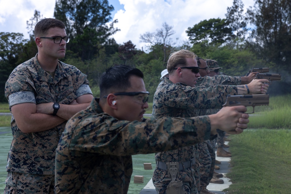 U.S. Marines conduct combat pistol program sustainment