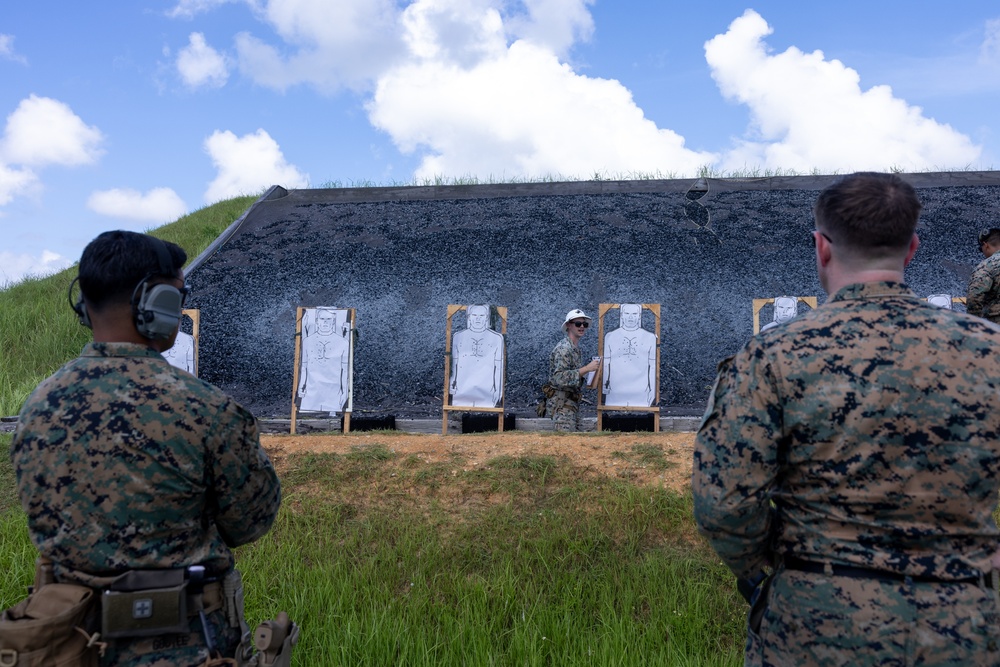 U.S. Marines conduct combat pistol program sustainment