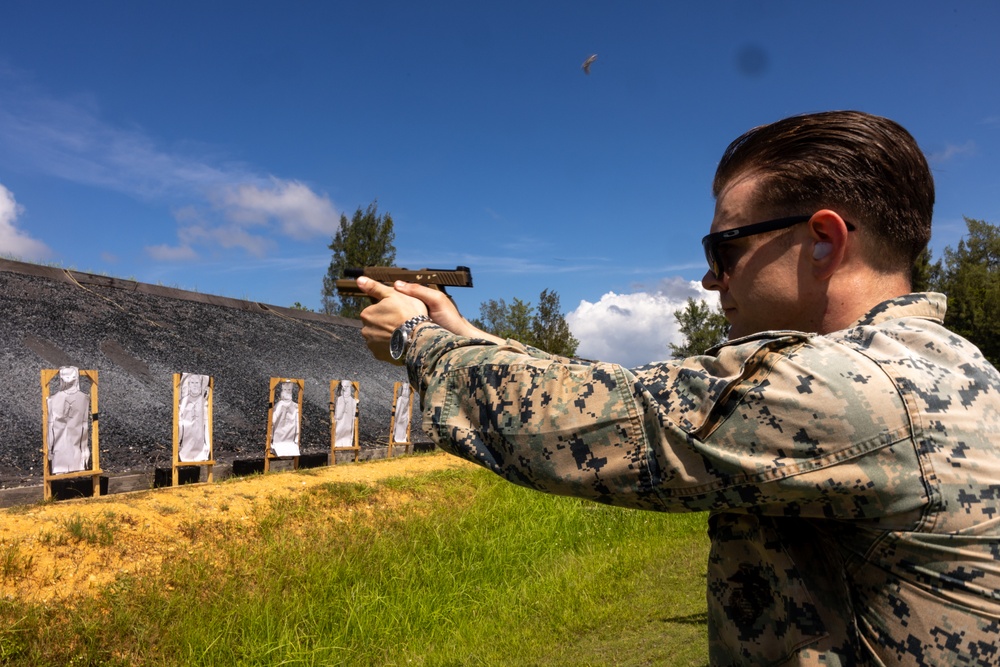 U.S. Marines conduct combat pistol program sustainment