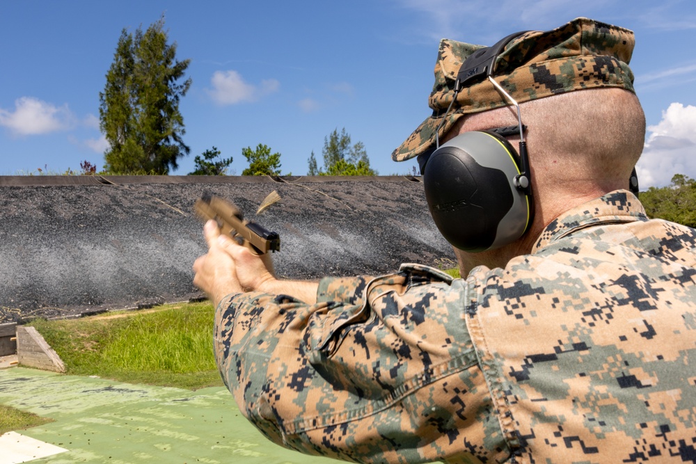 U.S. Marines conduct combat pistol program sustainment