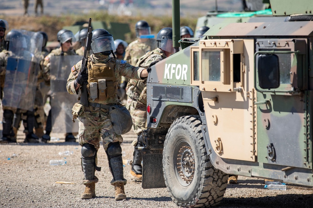 KFOR U.S. Soldiers Conduct Crowd and Riot Control