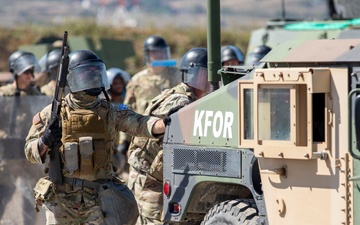KFOR U.S. Soldiers Conduct Crowd and Riot Control