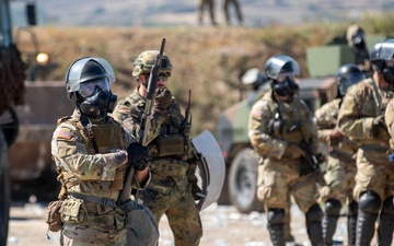 KFOR U.S. Soldiers Conduct Crowd and Riot Control