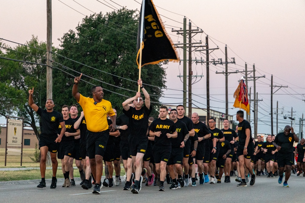 1st Cavalry Division NCO run