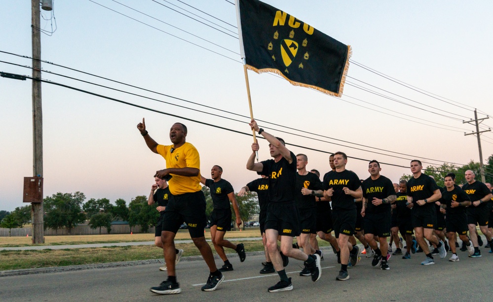 1st Cavalry Division NCO run