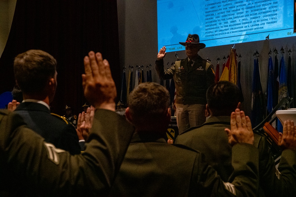 First Team NCO induction ceremony