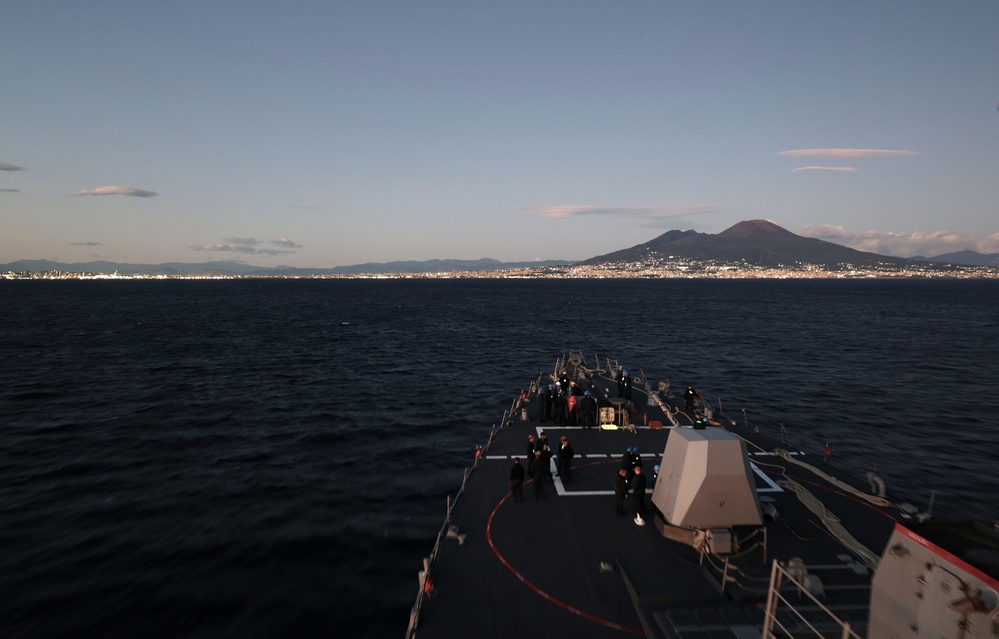 USS Roosevelt (DDG 80) Arrives in Naples, Italy