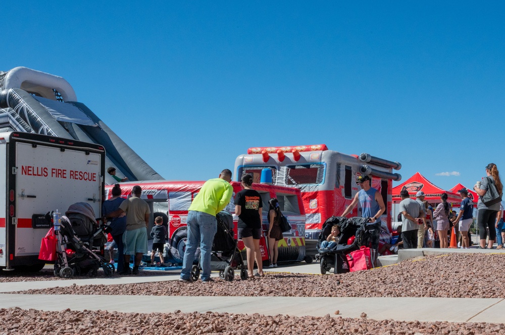 Nellis Airmen ignite awareness during Fire Prevention Week