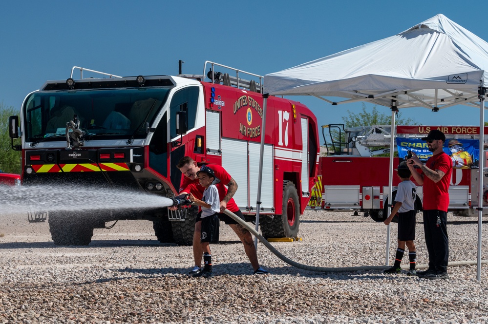 Nellis Airmen ignite awareness during Fire Prevention Week