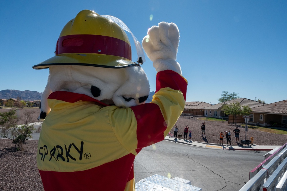 Nellis Airmen ignite awareness during Fire Prevention Week