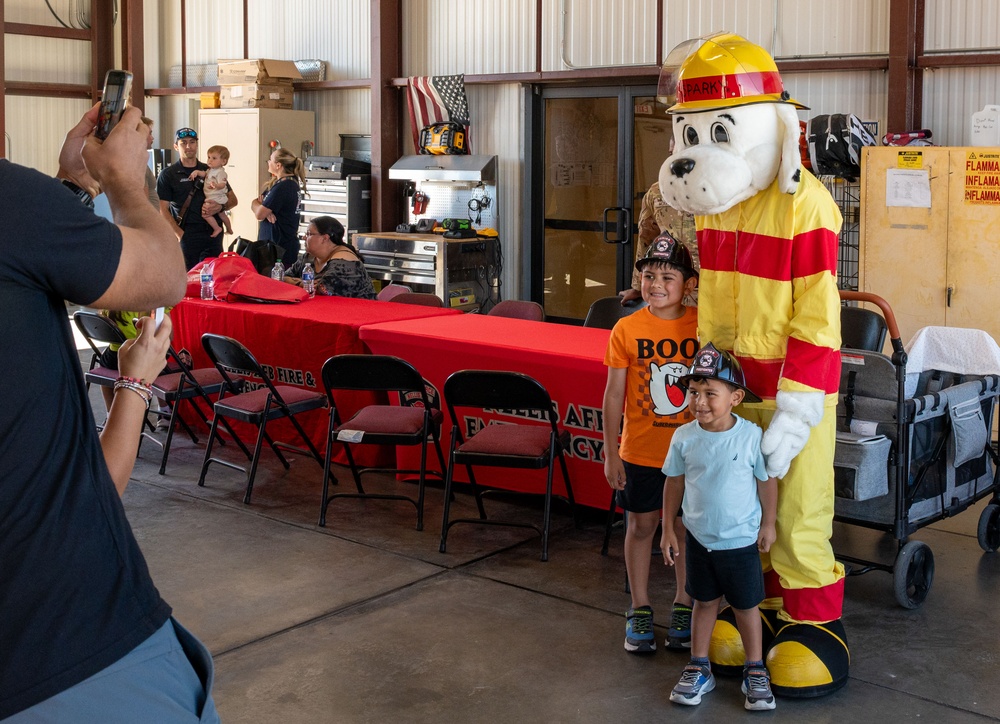 Nellis Airmen ignite awareness during Fire Prevention Week