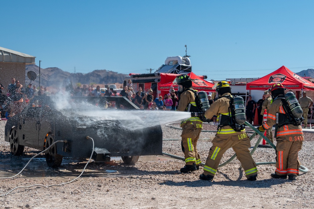 Nellis Airmen ignite awareness during Fire Prevention Week
