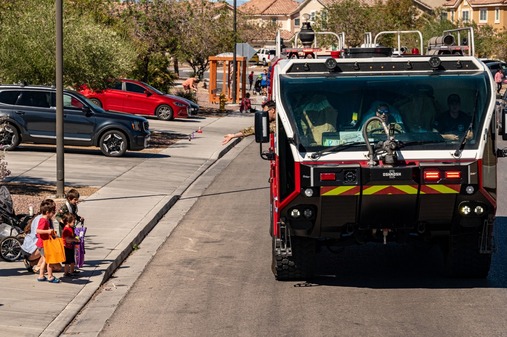 Nellis Airmen ignite awareness during Fire Prevention Week