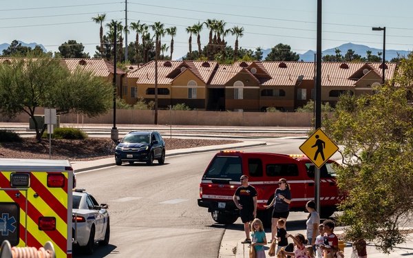 Nellis Airmen ignite awareness during Fire Prevention Week