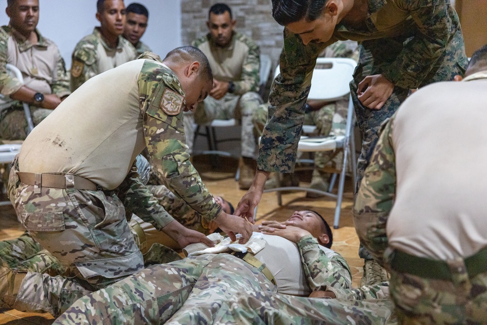 Navy Corpsman Teaches Casualty Care in Panama