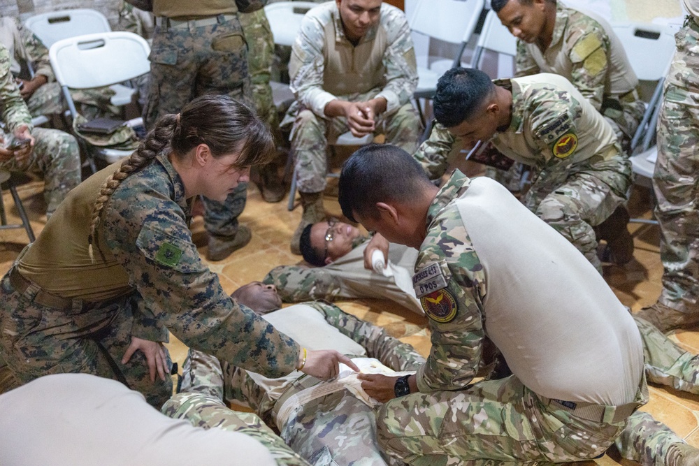 Navy Corpsman Teaches Casualty Care in Panama