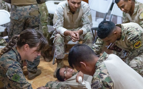 Navy Corpsman Teaches Casualty Care in Panama