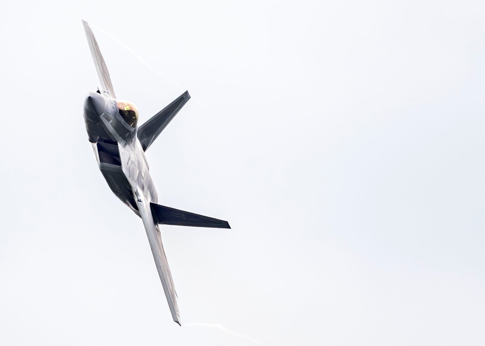 U.S. Air Force F-22 Raptor Demo Team Showcases Air Superiority at New York Air Show