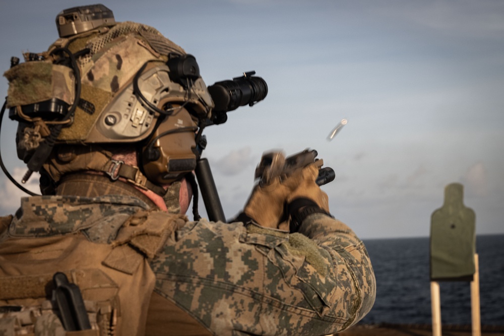 22nd MEU(SOC) | MSPF Deck Shoot on USS San Antonio